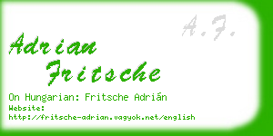 adrian fritsche business card